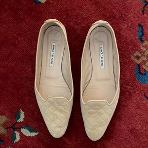 Manolo Blahnik Suede Flat